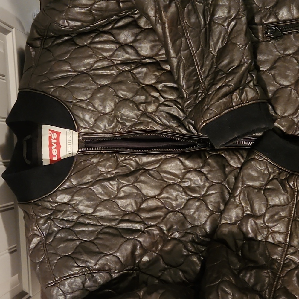 Levi's Puffer Faux Leather Bomber